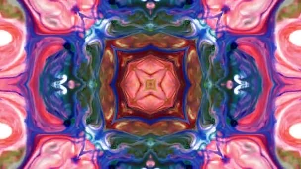 Abstrakte Symmetrische Geometrische Sterne Und Formen Kaleidoskop — Stockvideo