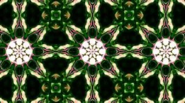 Simetrik soyut geometrik yıldız ve şekiller Kaleidoscope