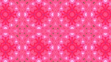 Simetrik soyut geometrik yıldız ve şekiller Kaleidoscope