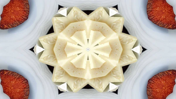 Abstraktní snídaně kaleidoskop — Stock fotografie