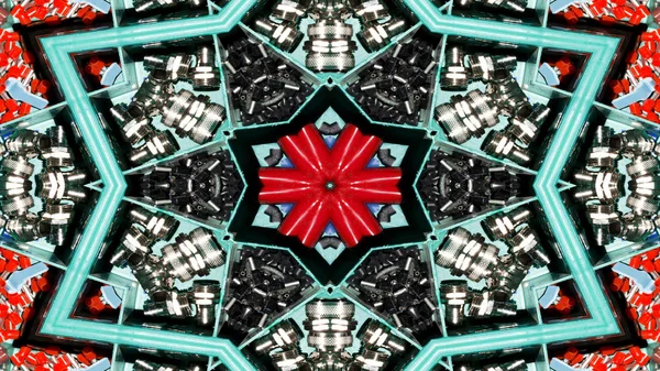 Kabely elektrické dráty kaleidoskop — Stock fotografie