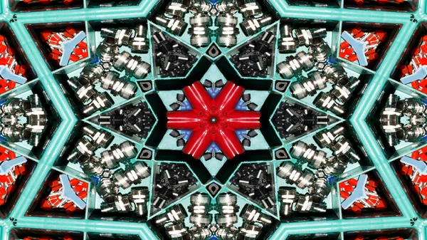 Kabely elektrické dráty kaleidoskop — Stock fotografie