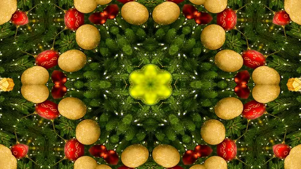 Kaléidoscope de célébration de Noël — Photo
