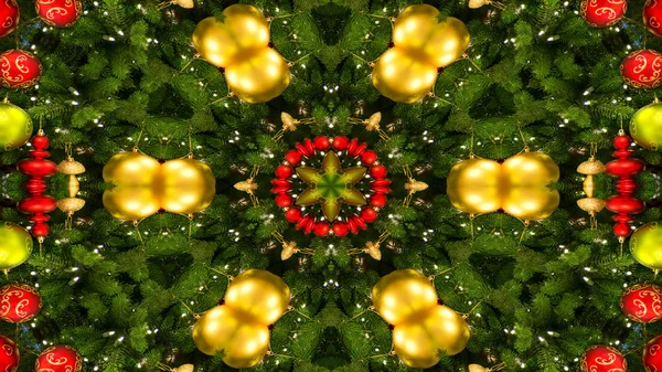 クリスマスのお祝いの万華鏡 — ストック写真