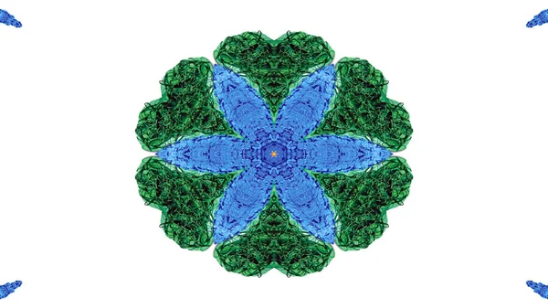 추상적 색깔의 Flora Concept Symmetric Pattern Ornamental Decorative Kaleidoscope Movement — 스톡 사진