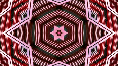 Renkli hipnotik simetrik Kaleidoscope