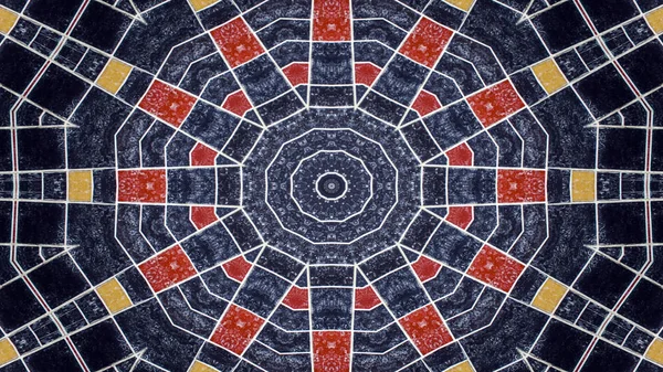 カラフルな催眠対称万華鏡 — ストック写真