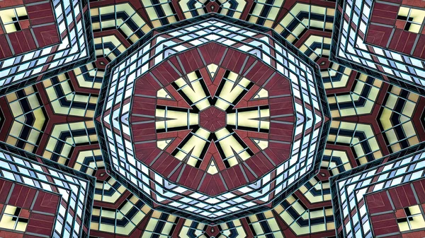 Caleidoscopio simétrico hipnótico colorido —  Fotos de Stock
