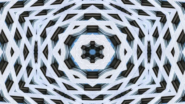 Abstract Kleurrijk Hypnotisch Symmetrisch Patroon Decoratieve Caleidoscoop Uurwerk Geometrische Cirkel — Stockfoto