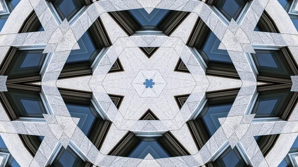 Barevné hypnotický symetrický kaleidoskop — Stock fotografie