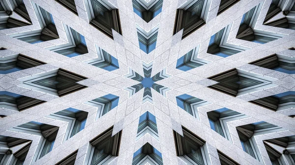 Renkli hipnotik simetrik Kaleidoscope — Stok fotoğraf