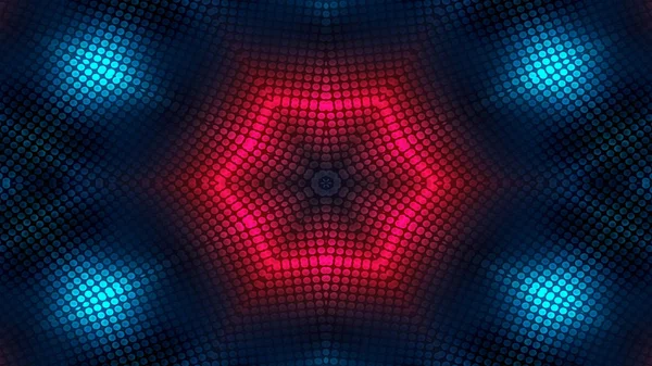 Abstract Colorful Hypnotic Symmetric Pattern Ornamental Decorative Kaleidoscope Movement Geometric — Stock Photo, Image