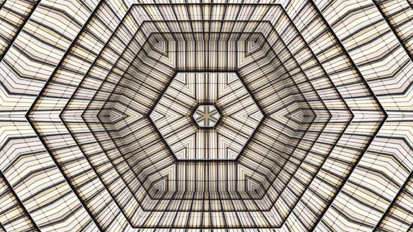 Abstraktní Barevný Hypnotický Symetrický Vzor Ornamentální Dekorativní Kaleidoskop Pohyb Geometrický — Stock fotografie