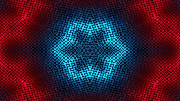 Soyut Renkli Hipnotik Simetrik Desen Süslemeli Kaleydoskop Hareketi Geometrik Çember — Stok fotoğraf