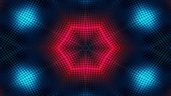 Abstrakte Bunte Hypnotische Symmetrische Muster Ornamentale Dekorative Kaleidoskop Bewegung Geometrischer — Stockfoto