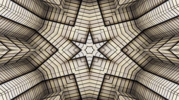 Abstraktní Barevný Hypnotický Symetrický Vzor Ornamentální Dekorativní Kaleidoskop Pohyb Geometrický — Stock fotografie