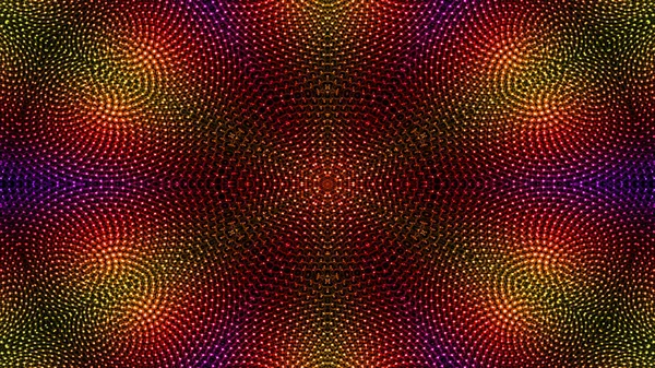 Abstrakte Bunte Hypnotische Symmetrische Muster Ornamentale Dekorative Kaleidoskop Bewegung Geometrischer — Stockfoto