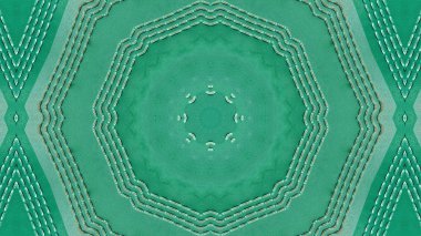 soyut renkli hipnotik simetrik desen süslemeli kaleydoskop hareketi geometrik çember ve yıldız şekilleri