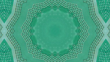 soyut renkli hipnotik simetrik desen süslemeli kaleydoskop hareketi geometrik çember ve yıldız şekilleri