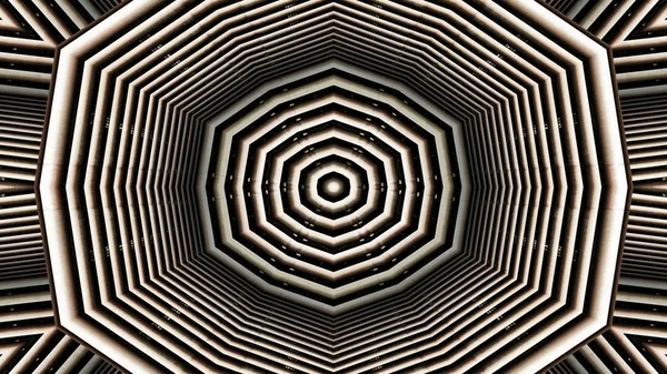 Abstrakte Bunte Hypnotische Symmetrische Muster Ornamentale Dekorative Kaleidoskop Bewegung Geometrischer — Stockfoto