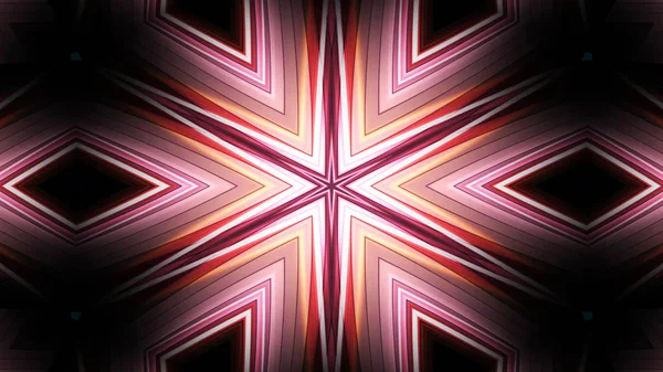 Abstraktní Barevný Hypnotický Symetrický Vzor Ornamentální Dekorativní Kaleidoskop Pohyb Geometrický — Stock fotografie