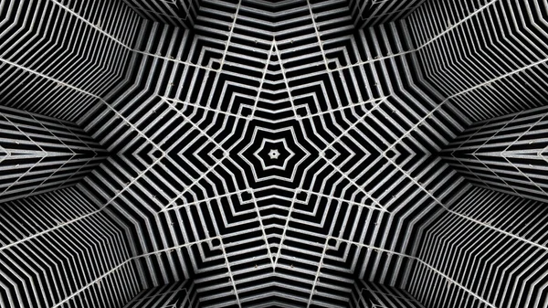 Abstraktní Barevný Hypnotický Symetrický Vzor Ornamentální Dekorativní Kaleidoskop Pohyb Geometrický — Stock fotografie