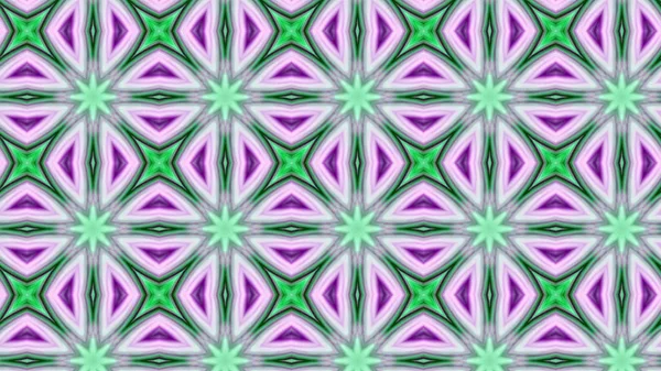 Soyut Renkli Hipnotik Simetrik Desen Süslemeli Kaleydoskop Hareketi Geometrik Çember — Stok fotoğraf