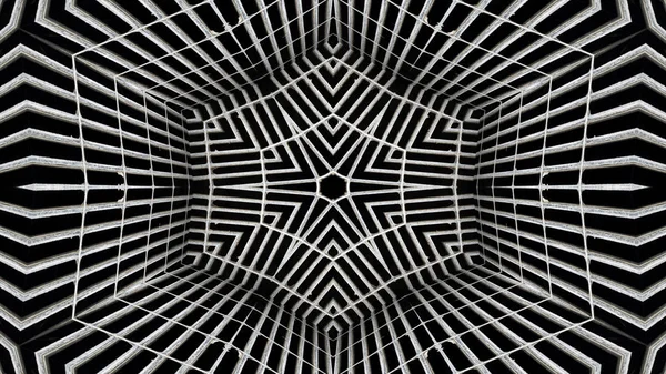 Abstraktní Barevný Hypnotický Symetrický Vzor Ornamentální Dekorativní Kaleidoskop Pohyb Geometrický — Stock fotografie