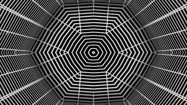 Abstrakte Bunte Hypnotische Symmetrische Muster Ornamentale Dekorative Kaleidoskop Bewegung Geometrischer — Stockfoto