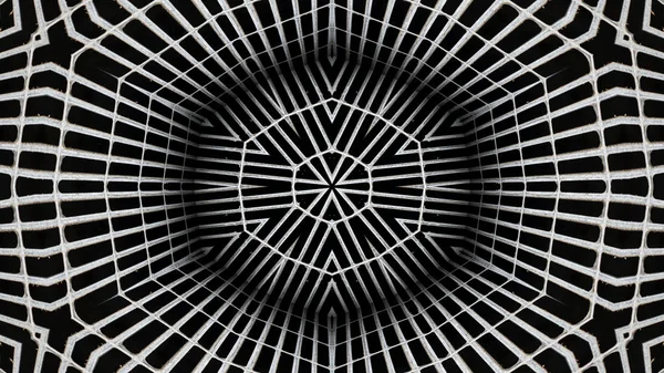 Abstraktní Barevný Hypnotický Symetrický Vzor Ornamentální Dekorativní Kaleidoskop Pohyb Geometrický — Stock fotografie