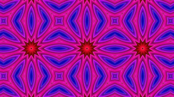 Abstrakte Bunte Hypnotische Symmetrische Muster Ornamentale Dekorative Kaleidoskop Bewegung Geometrischer — Stockfoto