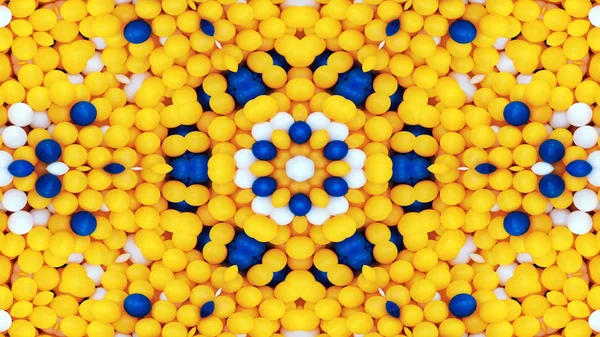 Abstrakte Bunte Hypnotische Symmetrische Muster Ornamentale Dekorative Kaleidoskop Bewegung Geometrischer — Stockfoto