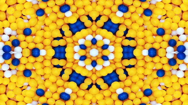 Abstrakte Bunte Hypnotische Symmetrische Muster Ornamentale Dekorative Kaleidoskop Bewegung Geometrischer — Stockfoto