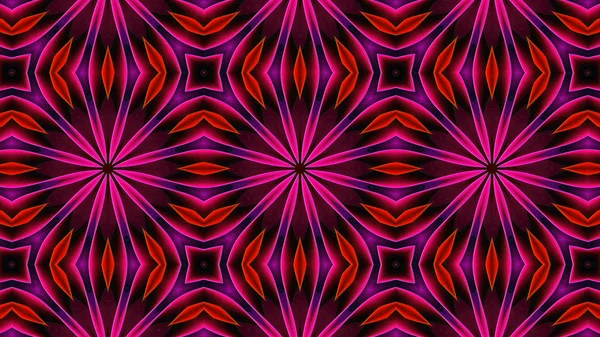 Abstrakte Bunte Hypnotische Symmetrische Muster Ornamentale Dekorative Kaleidoskop Bewegung Geometrischer — Stockfoto