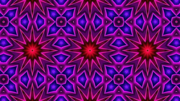 Abstract Colorful Hypnotic Symmetric Pattern Ornamental Decorative Kaleidoscope Movement Geometric — Stock Photo, Image