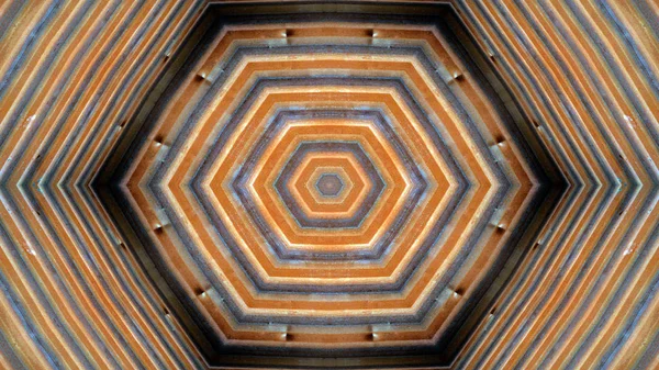 Abstract Colorful Hypnotic Symmetric Pattern Ornamental Decorative Kaleidoscope Movement Geometric — Stock Photo, Image