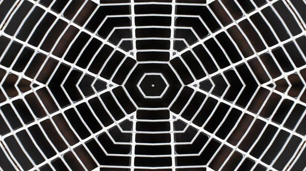 Abstraktní Barevný Hypnotický Symetrický Vzor Ornamentální Dekorativní Kaleidoskop Pohyb Geometrický — Stock fotografie