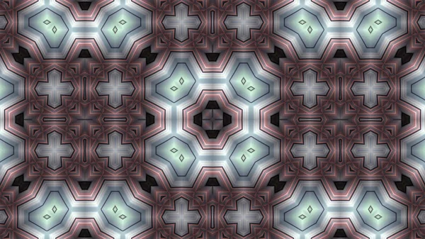 Abstraktní Barevný Hypnotický Symetrický Vzor Ornamentální Dekorativní Kaleidoskop Pohyb Geometrický — Stock fotografie