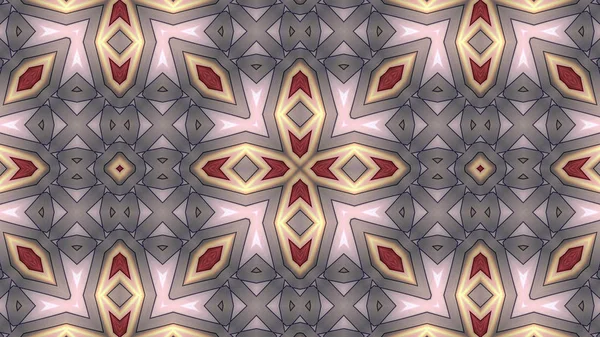 Abstraktní Barevný Hypnotický Symetrický Vzor Ornamentální Dekorativní Kaleidoskop Pohyb Geometrický — Stock fotografie