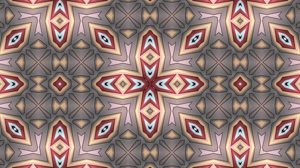 Abstrakte Bunte Hypnotische Symmetrische Muster Ornamentale Dekorative Kaleidoskop Bewegung Geometrischer — Stockfoto