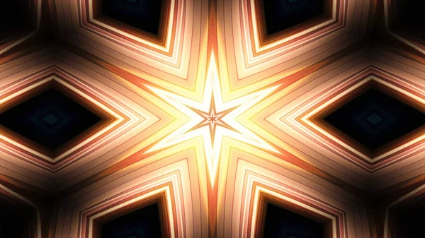 Abstraktní Barevný Hypnotický Symetrický Vzor Ornamentální Dekorativní Kaleidoskop Pohyb Geometrický — Stock fotografie