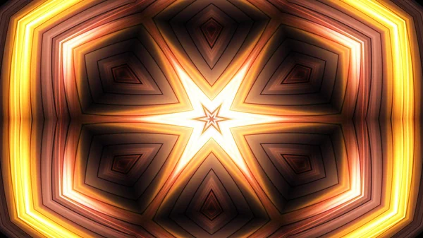 Αφηρημένη Πολύχρωμη Υπνωτική Συμμετρική Μοτίβο Διακοσμητικά Διακοσμητικά Καλειδοσκόπιο Κίνηση Γεωμετρικό — Φωτογραφία Αρχείου