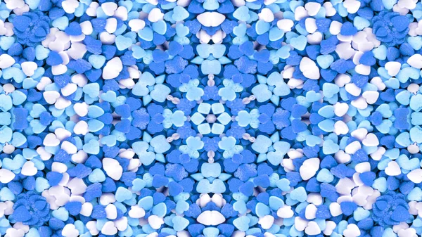 Abstract Kleurrijk Love Hart Passie Kleuren Concept Symmetrisch Patroon Sier — Stockfoto