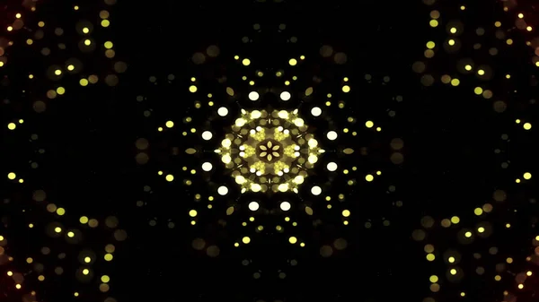 Abstraktní Barevné Lesklé Hypnotické Pojetí Symetrický Vzor Okrasné Dekorativní Kaleidoskop — Stock fotografie