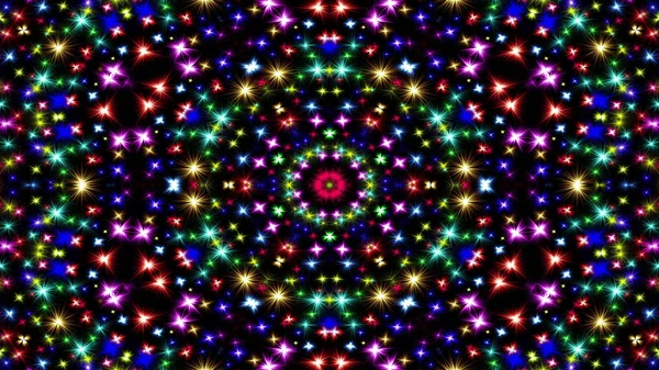 Resumen Concepto Colorido Brillante Hipnótico Patrón Simétrico Caleidoscopio Decorativo Ornamental —  Fotos de Stock