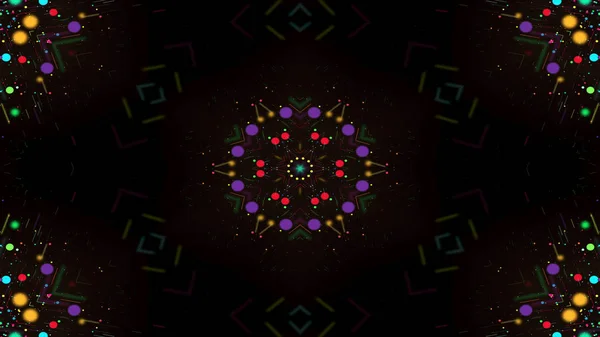 Renkli parlak ve hipnotik Kaleidoscope — Stok fotoğraf