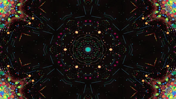 Renkli parlak ve hipnotik Kaleidoscope — Stok fotoğraf