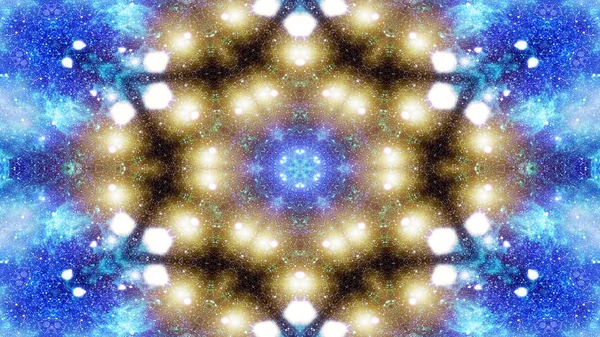Abstrakte Bunte Glänzende Und Hypnotische Konzept Symmetrische Muster Ornamentale Dekorative — Stockfoto