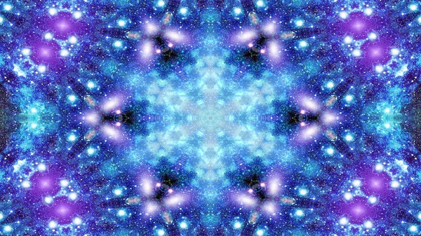 Buntes, glänzendes und hypnotisches Kaleidoskop — Stockfoto