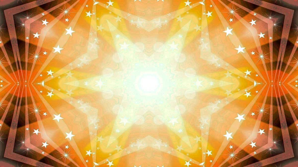 Abstrato Colorido Brilhante Hipnótico Conceito Padrão Simétrico Ornamental Decorativo Caleidoscópio — Fotografia de Stock